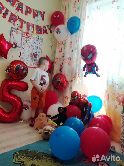 Воздушные шары на 5 лет. Человек паук