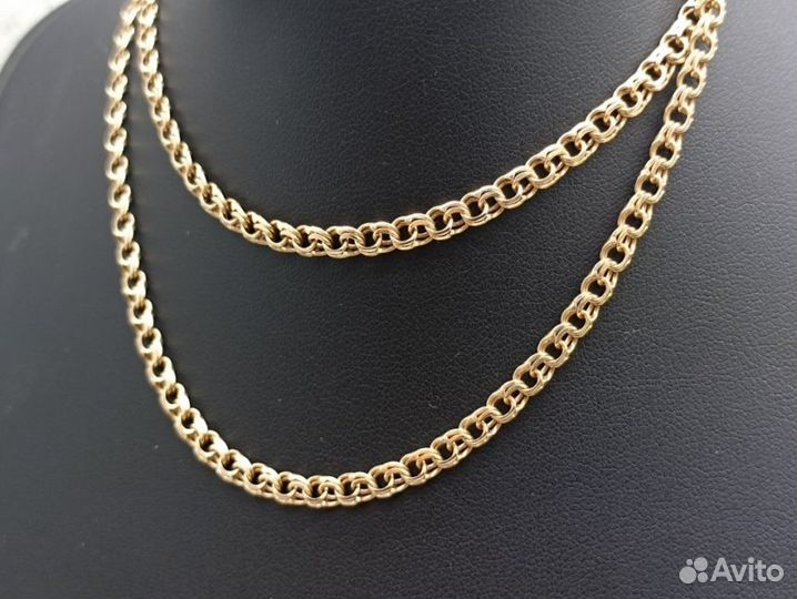 Золотая цепь 585 пробы, массой 14,8 грамма (60см)