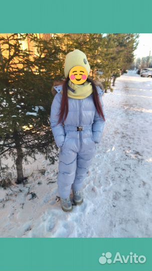 Зимний комбинезон для девочки 134 140 бу