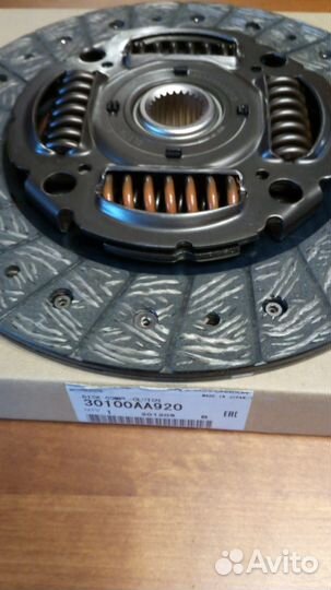 Диск сцепления 6-ступ subaru 30100AA920
