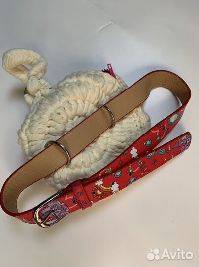 Сумка детская поясная плетеная ручная работа