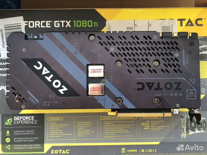 Видеокарта GTX 1080 Ti 11 gb Zotac