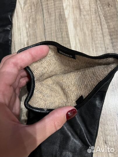 Перчатки кожаные