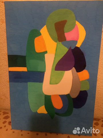 Картина акриловыми маркерами на холсте