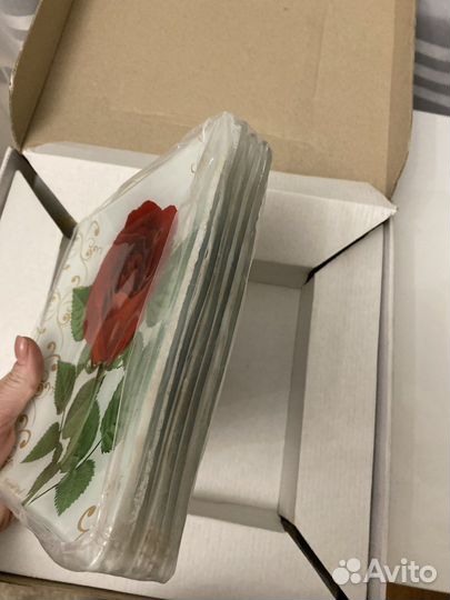 Набор квадратных тарелок