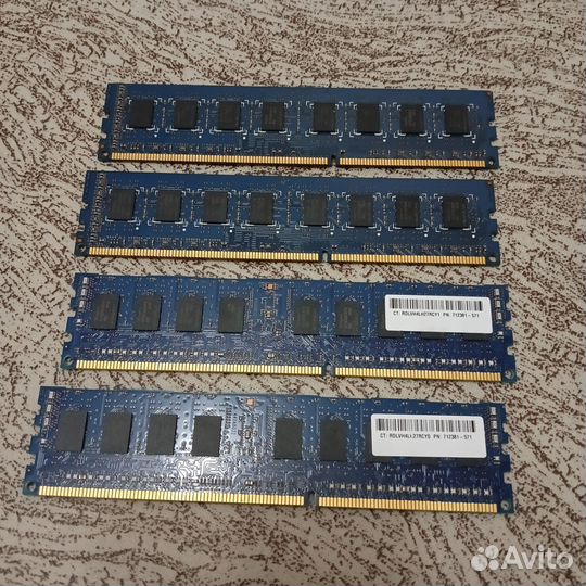 Оперативная память ddr3 4 gb и 2gb