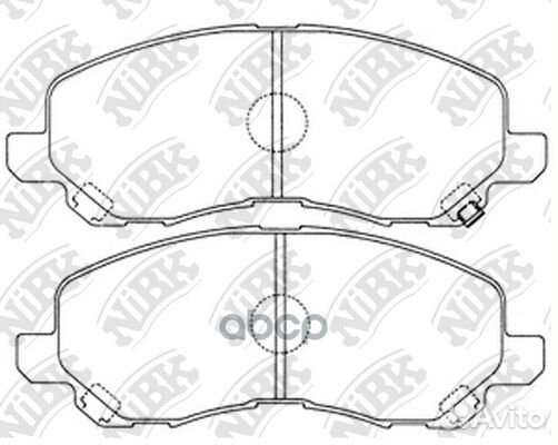 Колодки тормозные дисковые перед PN3469 NiBK
