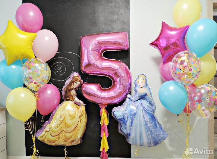 Гелиевые и воздушные шары, сердца, фигуры из шаров