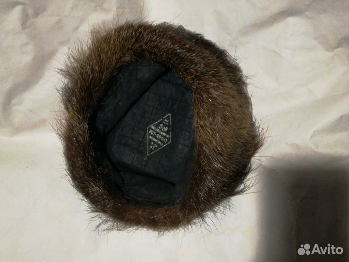Норковая шапка мужская