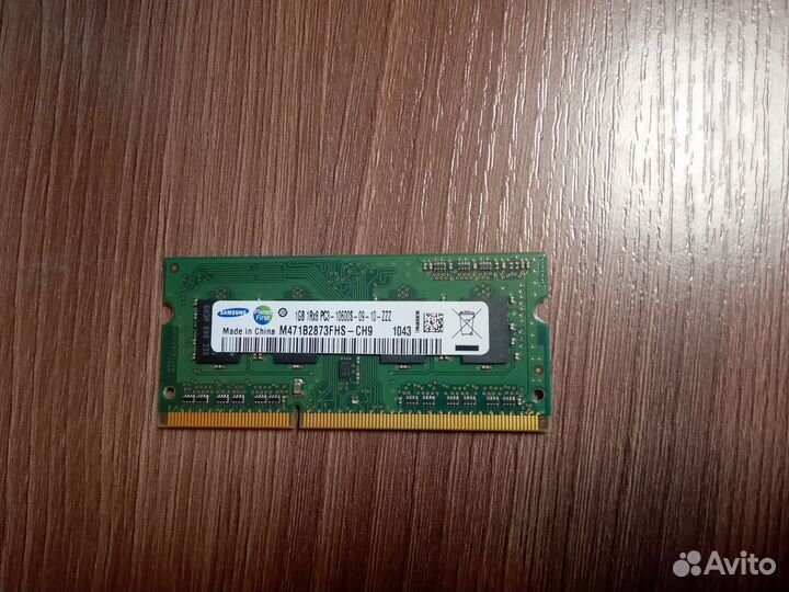 Озу samsung SO-dimm 1Gb