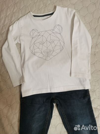 Джинсы, Футболка, Поло, Рубашка 122 р