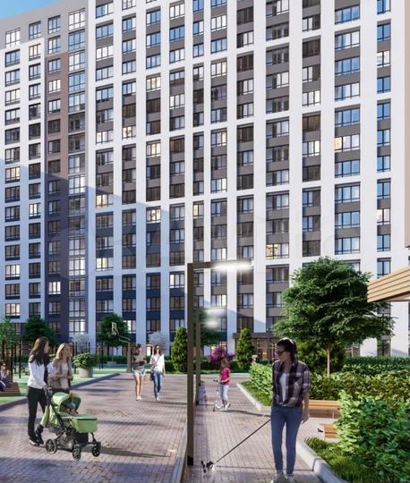 1-к. квартира, 41,3 м², 5/25 эт.