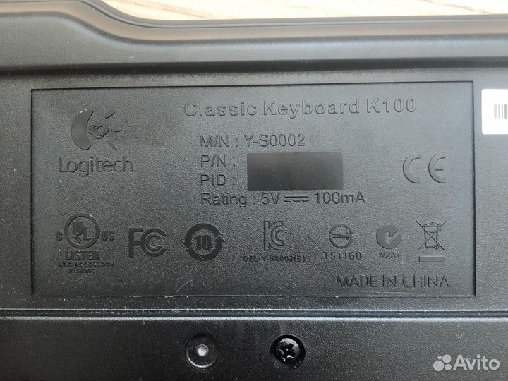 Клавиатура Logitech