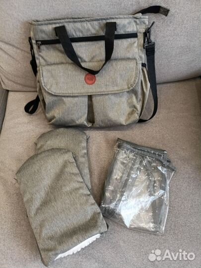 Детские санки коляска с колесами Ника