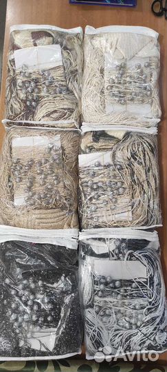 Шторы нитяные кисея с шариками