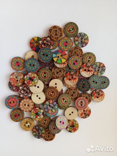 Пуговицы этнические бохо