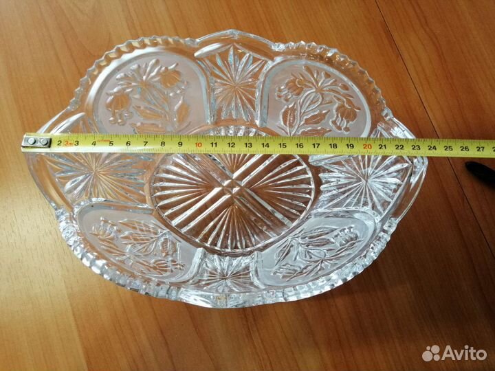 Ваза хрустальная