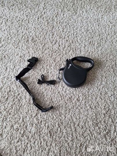 Поводок рулетка 5м и ошейник