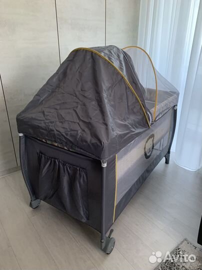 Манеж кровать lionelo sven plus yellow scandi