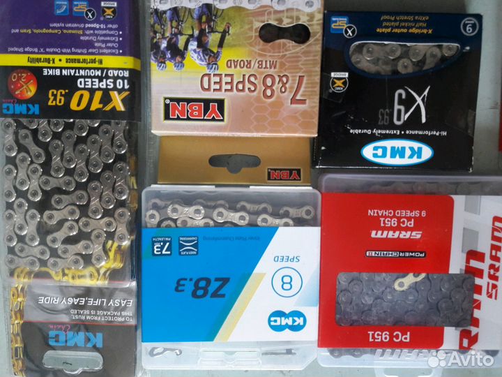 Новые цепи, кассеты Sram, KMC и др