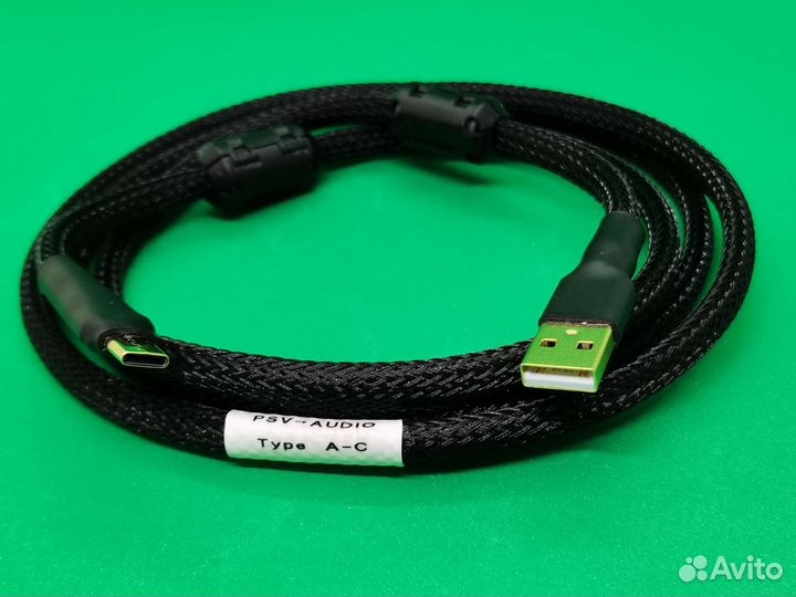 Кабель USB для цап (серебро, тройной экран)