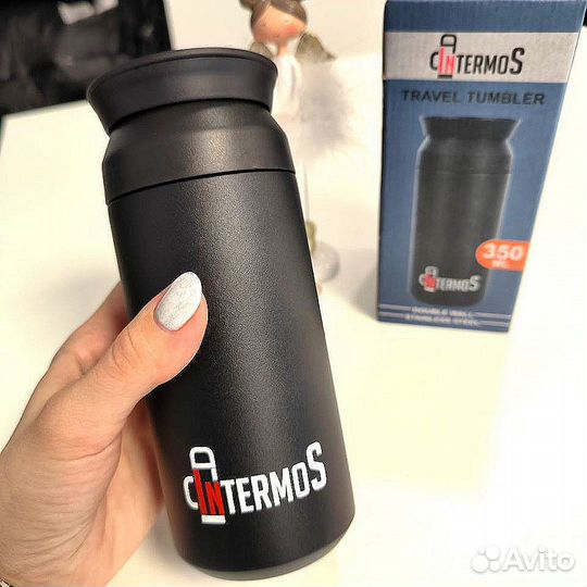 Термос 350 черный