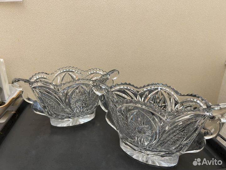 Вазы хрустальные