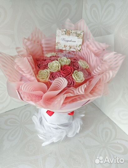 Букет из шоколадных цветов