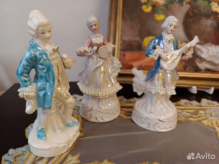 Статуэтки, кружевной фарфор. Германия