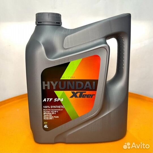Трансмиссионное масло Hyundai XTeer ATF SP4 4л
