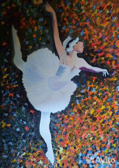 Картина маслом на бумаге