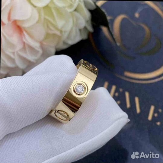 Кольцо Cartier Love, 3 бриллианта 0,22ct