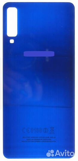 Задняя крышка для Samsung A750 A7 (2018) Синяя (со