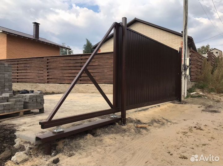Ворота откатные 4 м с автоматикой - без предоплаты