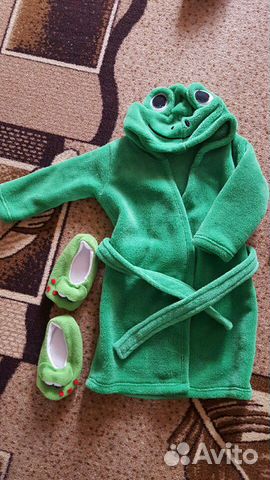 Халат и тапочки Лягушка