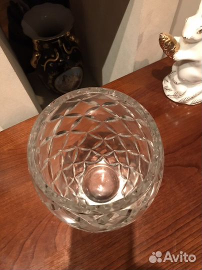 Хрустальная ваза Чехия времен советских времен