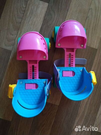 Детские раздвижные роликовые коньки на обувь