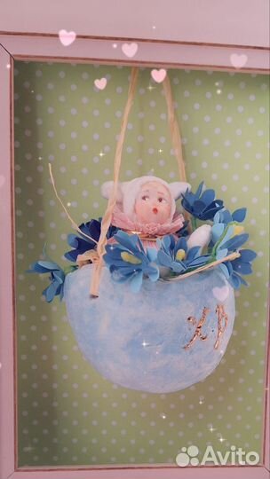 Пасхальный декор. Ватные игрушки