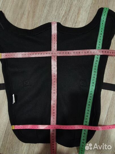 Флисовая накидка на спину на липучках,замеры