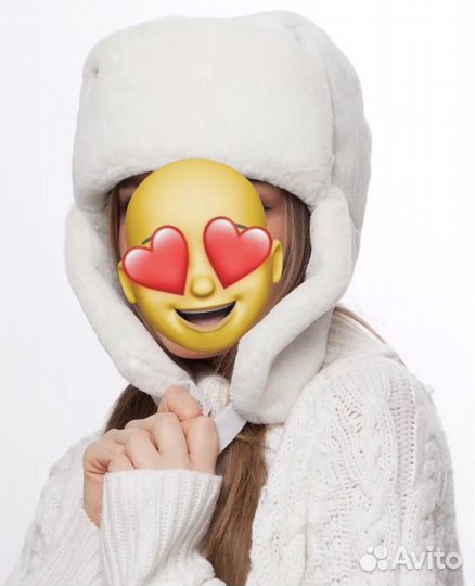 Шапка-ушанка женская