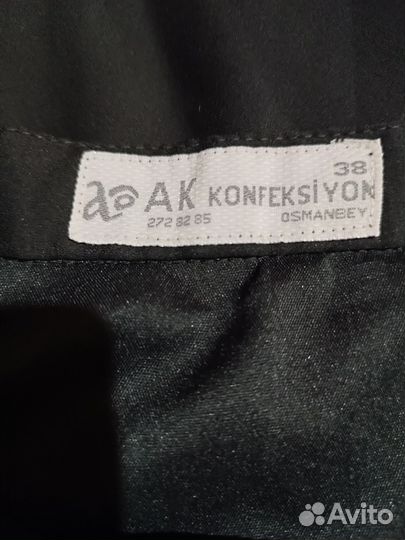 Юбка шифоновая черная