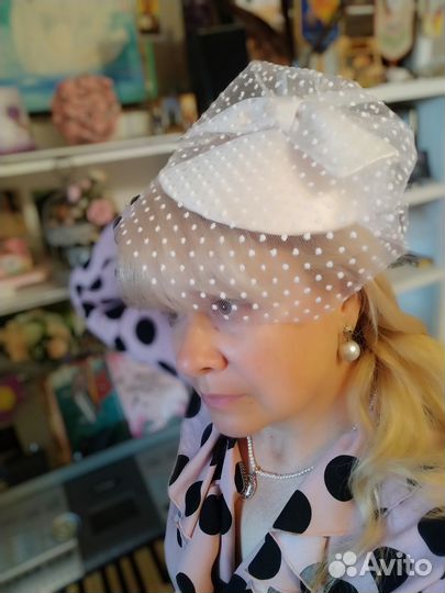 Шляпки маленькие и вуалетки, готовые и на заказ