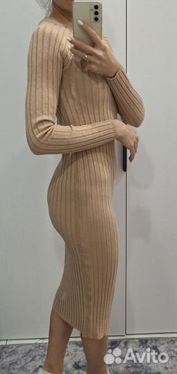 Платье лапша миди с люрексом 42