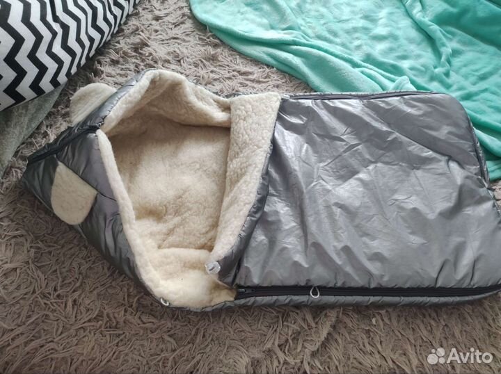 Зимний конверт в коляску