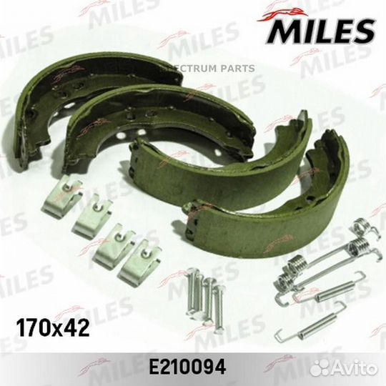Miles E210094 Колодки стояночного тормоза citroen