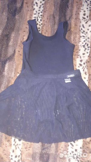 Купальник гимнастический с юбкой