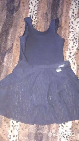 Купальник гимнастический с юбкой