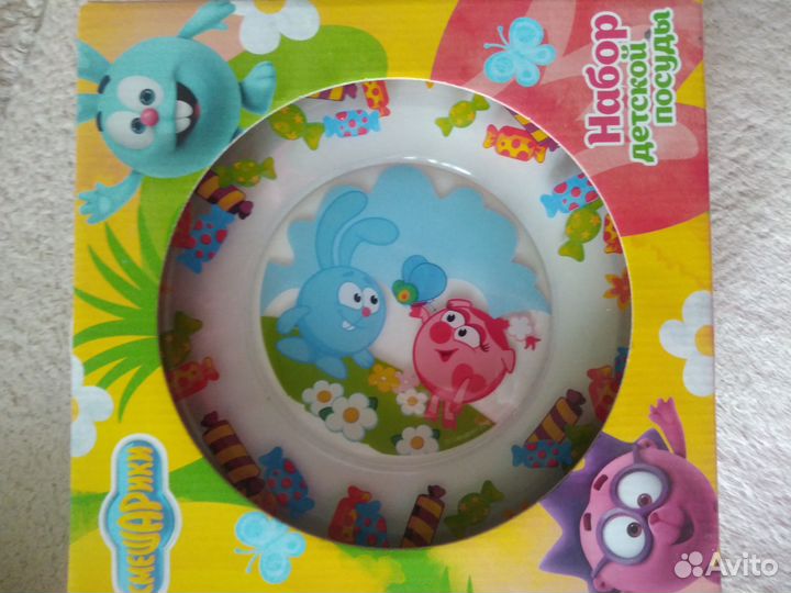Набор детской посуды новый