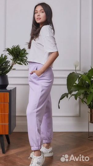 Штаны брюки трикотажные джоггеры 44 р-р