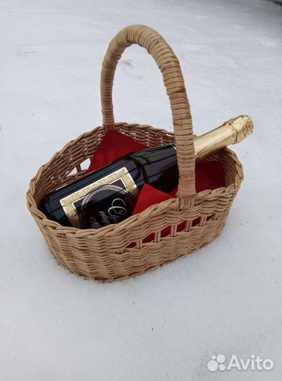 Корзина из бумажной лозы